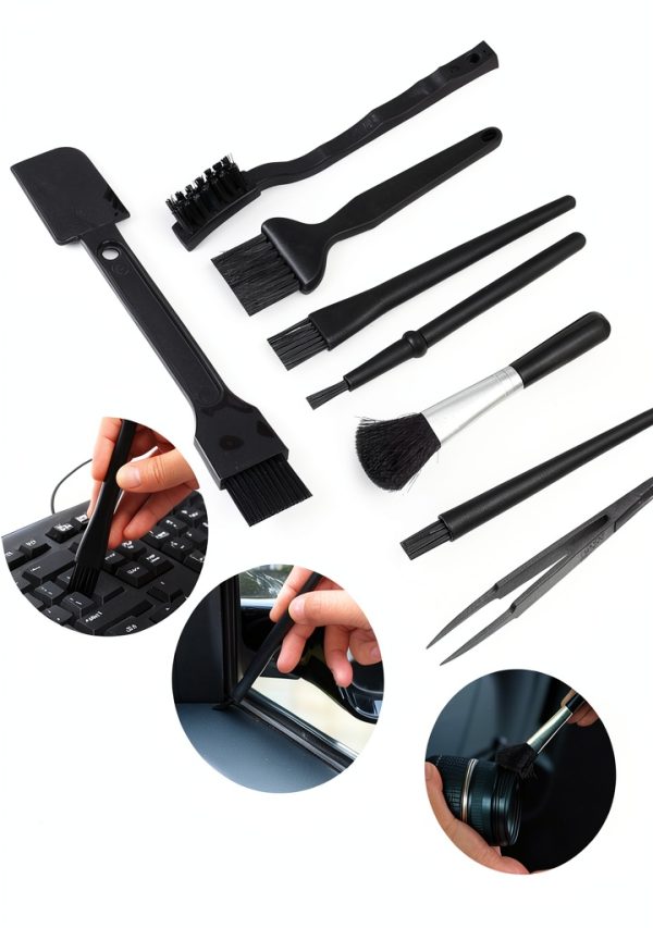 Omixe Antistatic Lab Brushes Nylon Lightweight Cleaning Kit-0