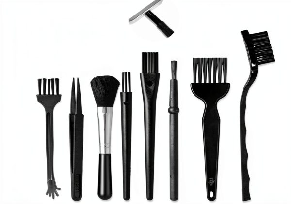 Abeillo Antistatic Lab Brushes Nylon Bristles Black Set-2