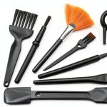 Hodyludy Antistatic Lab Brushes Plastic Handle Black-0