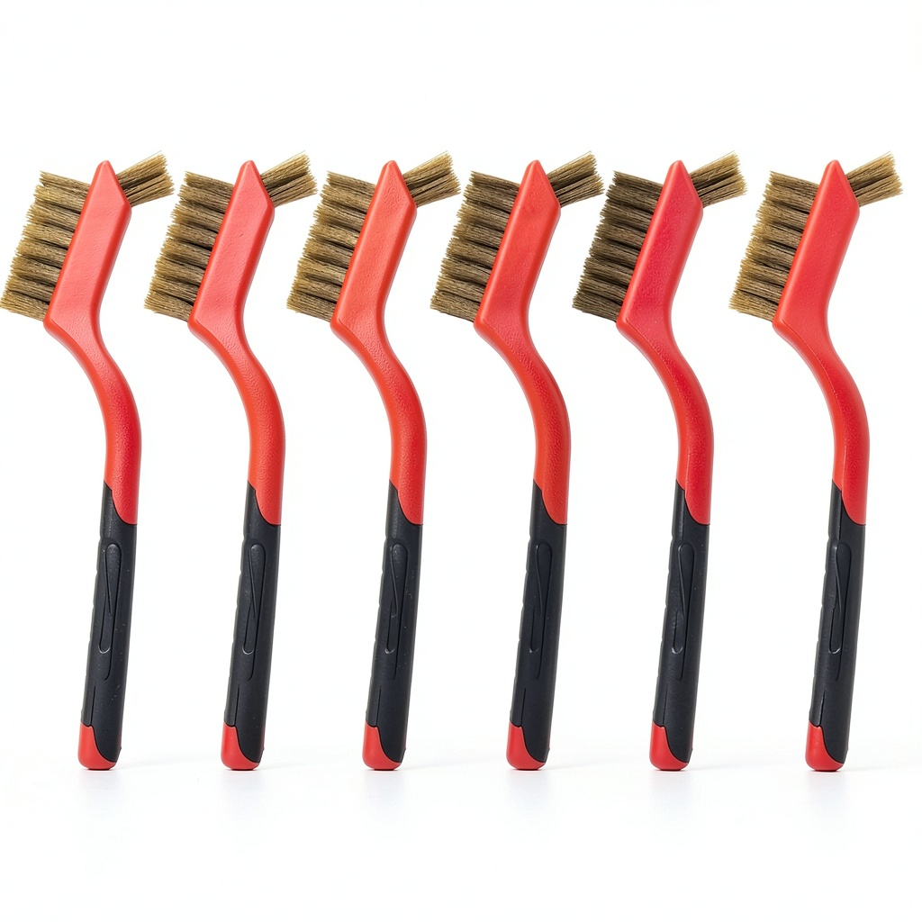 XDMTWLKJ antistatic copper brush showing dual-head design and copper bristles
