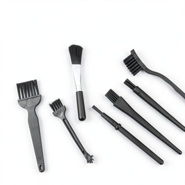 Abeillo Antistatic Lab Brushes Nylon Bristles Black Set-7