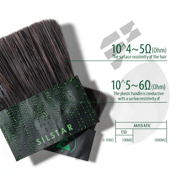 SILSTAR Anti Static Brush Conductive Nylon Lab Cleaning Tool-0