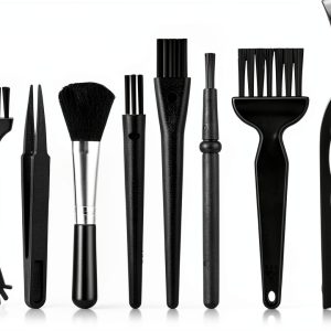 Abeillo Antistatic Lab Brushes Nylon Bristles Black Set-0