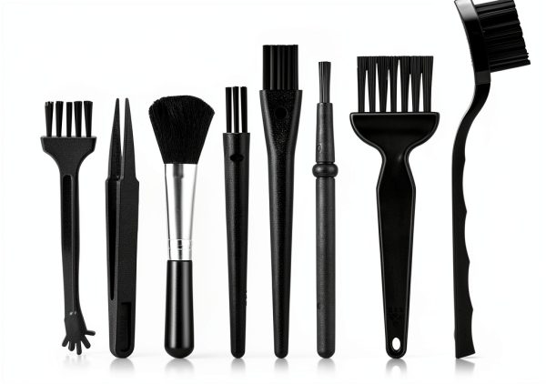 Abeillo Antistatic Lab Brushes Nylon Bristles Black Set-0