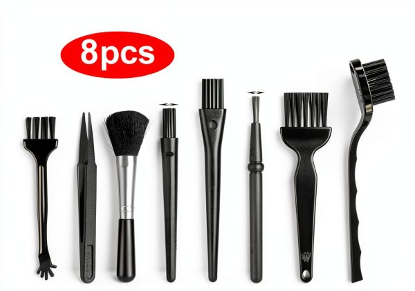 Abeillo Antistatic Lab Brushes Nylon Bristles Black Set-1