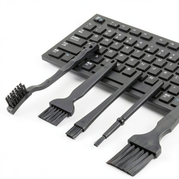 Uxcell Anti Static Brush Nylon Bristles PVC Handle-4