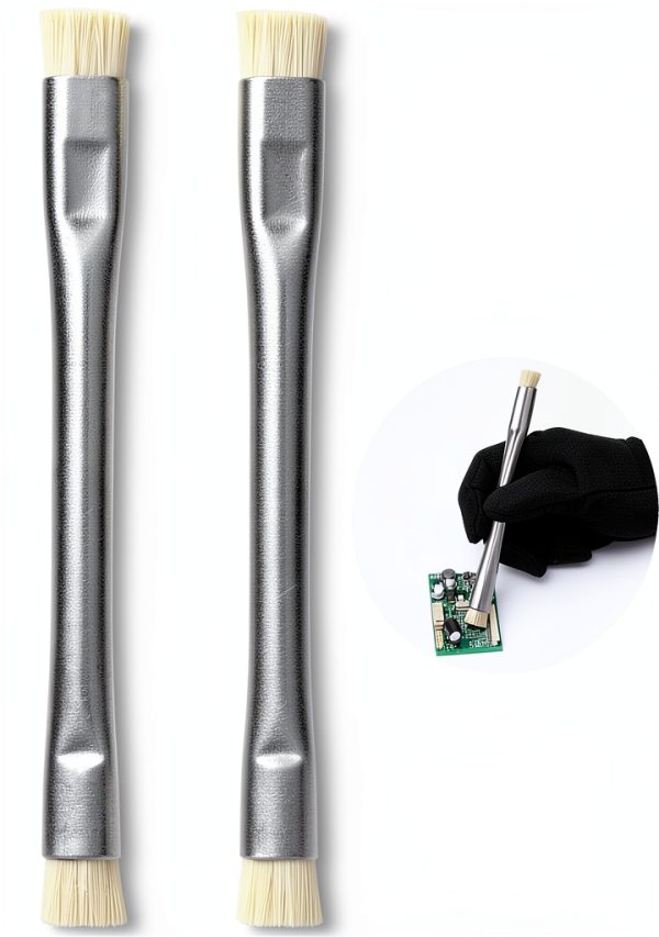 SUNGOOYUE Antistatic Lab Brushes Silver Metal Handle Nylon-5