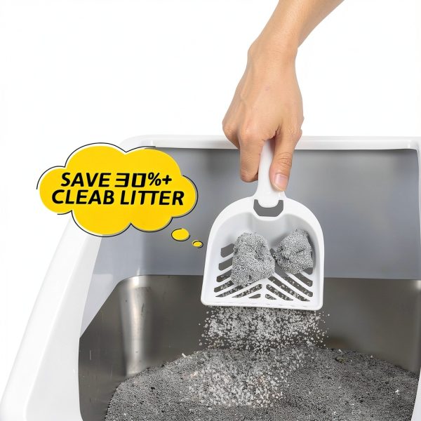 Stainless Steel Cat Litter Box AIPERRO 2 Pack XL Dark Gray-6
