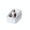 Stainless Steel Cat Litter Box AIPERRO 2 Pack XL Dark Gray-5
