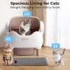 Self Cleaning Litter Box, Automatic Cat Litter Box with APP Control, Odor-Free Waste Disposal Includes Trash Bags, Large Waste Bin, Open-Top, for Multiple Cats-6