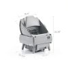 Automatic Cat Litter Box Self Cleaning - APP Control, Open-Style Design, Smart Health Monitor, Suitable for Medium Cats and Kittens, Safe Anti-Pinch, Quiet, A Lifelong Companion - Grey-6