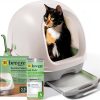 Purina Tidy Cats Breeze Covered Cat Litter Box System Kit with Pellet Cat Litter, Hooded Litter Box, and Litter Box Pads-0