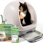 Purina Tidy Cats Breeze Covered Cat Litter Box System Kit with Pellet Cat Litter, Hooded Litter Box, and Litter Box Pads-0