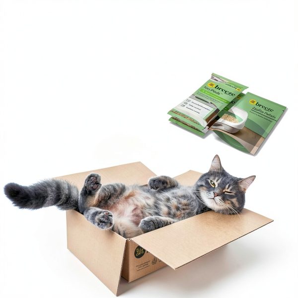 Purina Tidy Cats Breeze Covered Cat Litter Box System Kit with Pellet Cat Litter, Hooded Litter Box, and Litter Box Pads-10