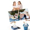 Portable Cat Travel Litter Box Petskd Leakproof with Lid Blue-4