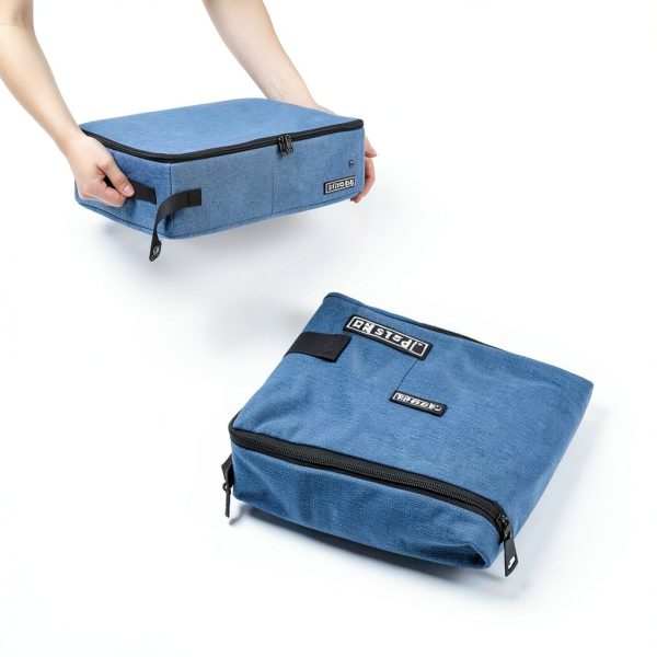Portable Cat Travel Litter Box Petskd Leakproof with Lid Blue-5