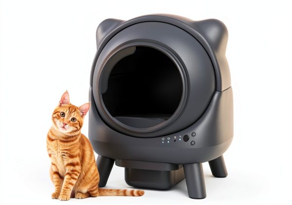 Self Cleaning Litter Box FEELNEEDY Automatic 65L Cat Box Odor Control-0