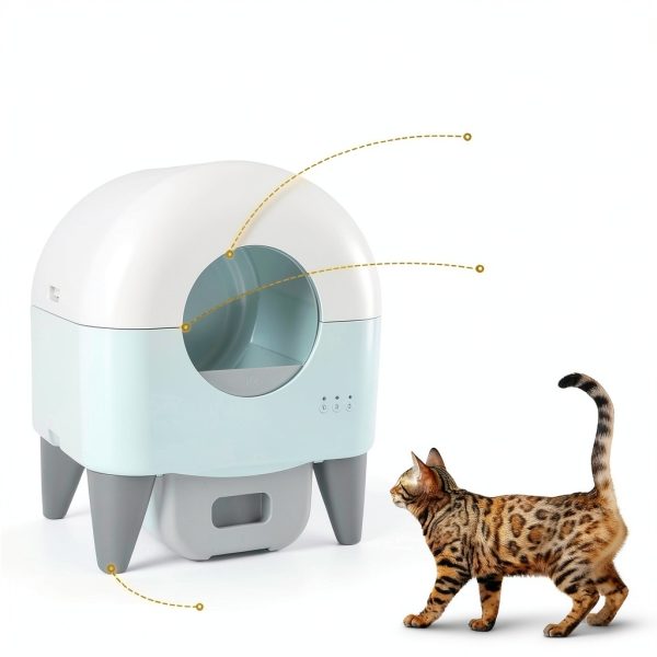 Automatic Litter Box Fumoi Self-Cleaning Large Capacity Grey M4-2