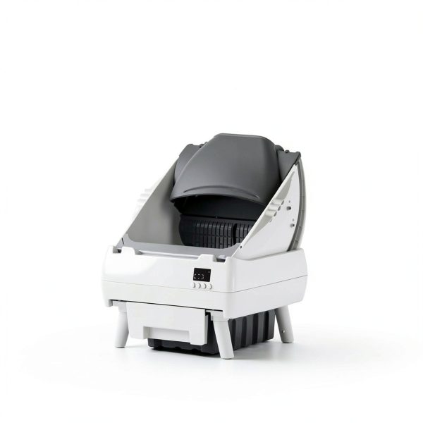 Automatic Cat Litter Box Self Cleaning - App Control, Open-Design, Smart Health Monitor, Suitable for Medium Cats and Kittens, Anti-Pinch Safety, Quiet Operation, A Trusted Companion for Life - White-3