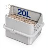2PACK Stainless Steel Litter Box, Metal Litter Boxs with Lid High Sides, XL Extra Large Litter Box for Big Cats, Never Absorbs Odors, Leak-Proof, Stain-Free, Rust-Free, Easy to Clean, Scoop Included-4