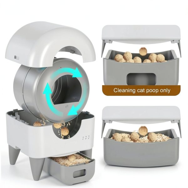Automatic Litter Box Fumoi Self-Cleaning Large Capacity Grey M4-6