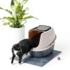 Amazon Basics No-Mess Hooded Cat Litter Box Large Multicolor-5