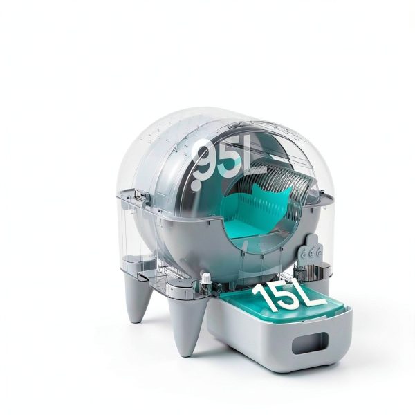 Automatic Litter Box Fumoi Self-Cleaning Large Capacity Grey M4-1