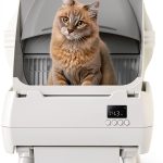 Automatic Cat Litter Box Self Cleaning - App Control, Open-Design, Smart Health Monitor, Suitable for Medium Cats and Kittens, Anti-Pinch Safety, Quiet Operation, A Trusted Companion for Life - White-0