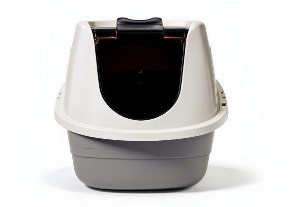 Amazon Basics No-Mess Hooded Cat Litter Box Large Multicolor-1