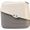 Amazon Basics No-Mess Hooded Cat Litter Box, Multicolor, 21x16x15 in-2