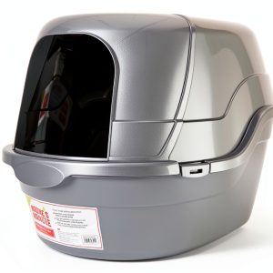 Nature’s Miracle Hooded Flip Top Litter Box for Cats, With Built-In Odor Control Charcoal Filter-0