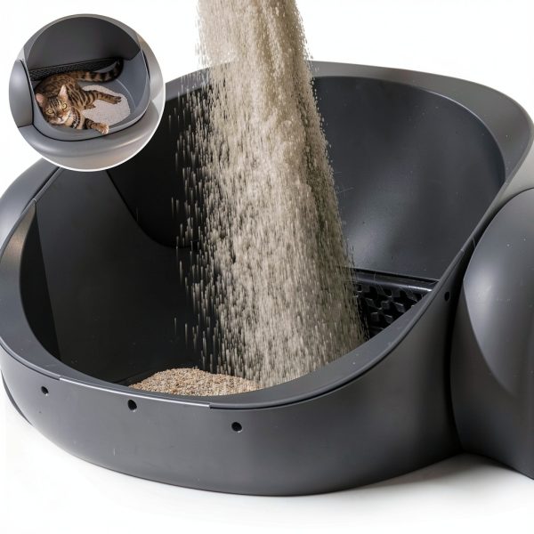 Neakasa M1 Plus Open-Top Self Cleaning Cat Litter Box, Automatic Cat Litter Box with APP Control, Odor-Free Waste Disposal Includes Trash Bags-3