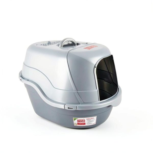 Nature’s Miracle Hooded Flip Top Litter Box for Cats, With Built-In Odor Control Charcoal Filter-6