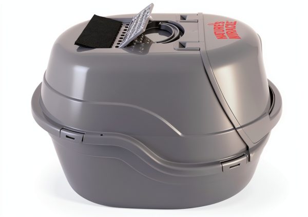 Nature’s Miracle Hooded Flip Top Litter Box for Cats, With Built-In Odor Control Charcoal Filter-1
